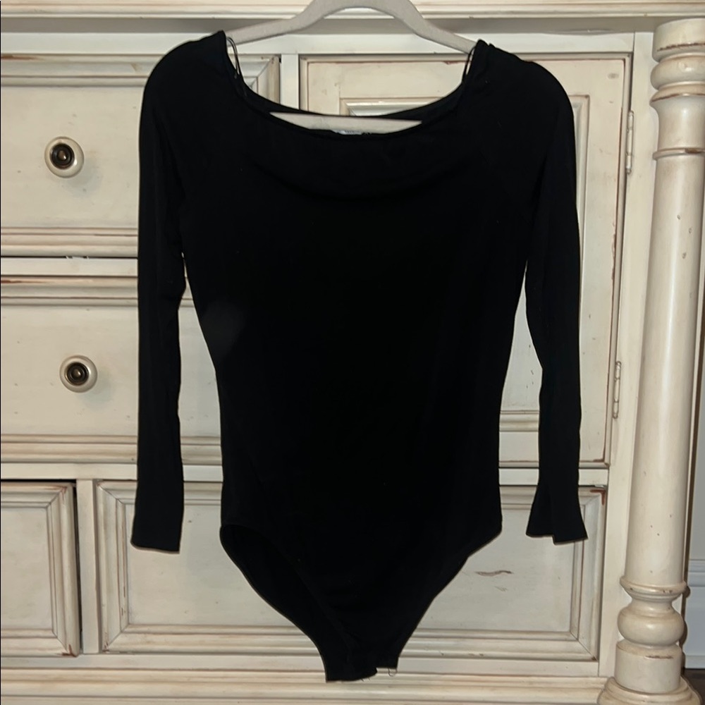 Black Long Sleeve Bodysuit